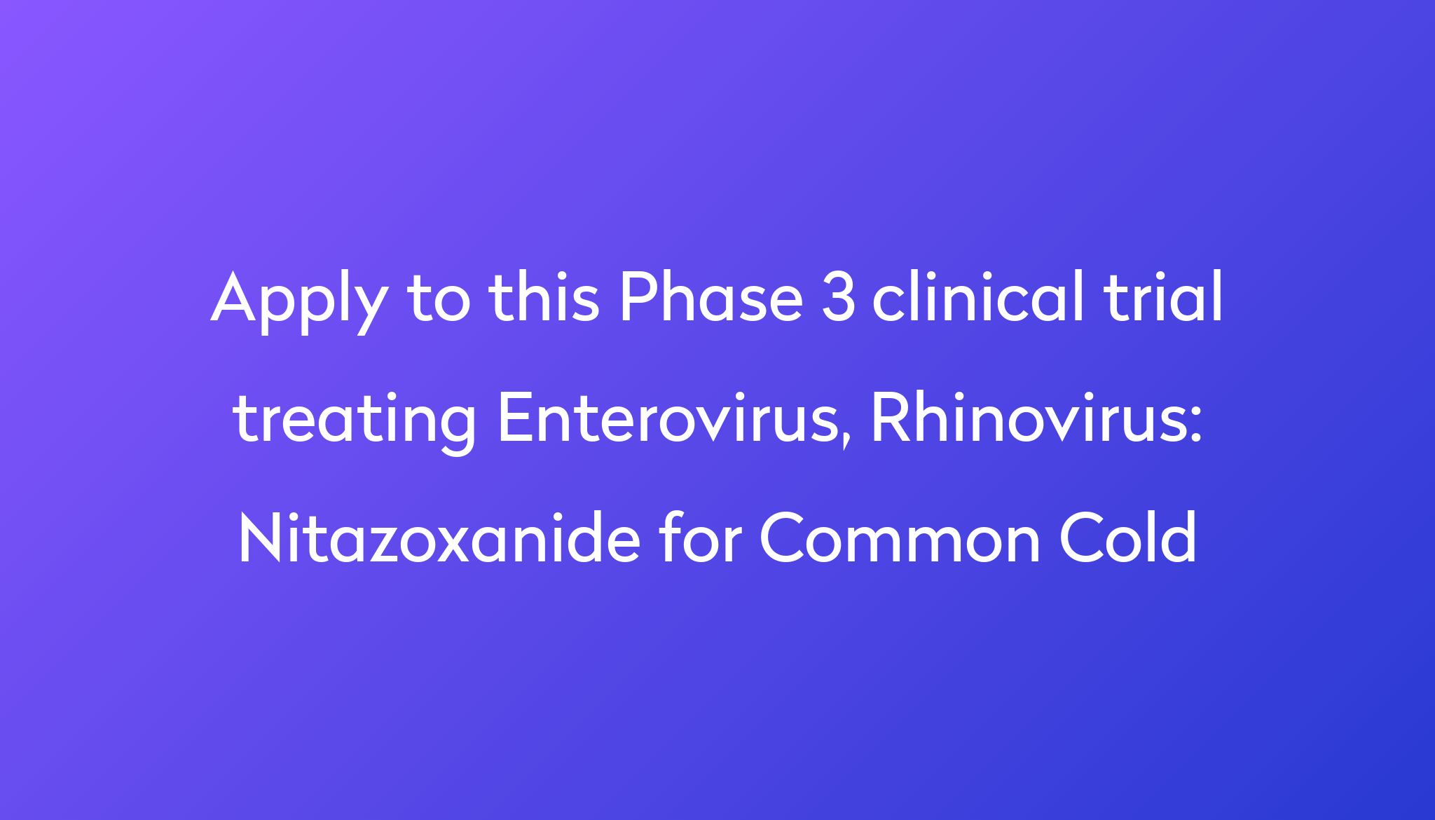 nitazoxanide-for-common-cold-clinical-trial-2024-power